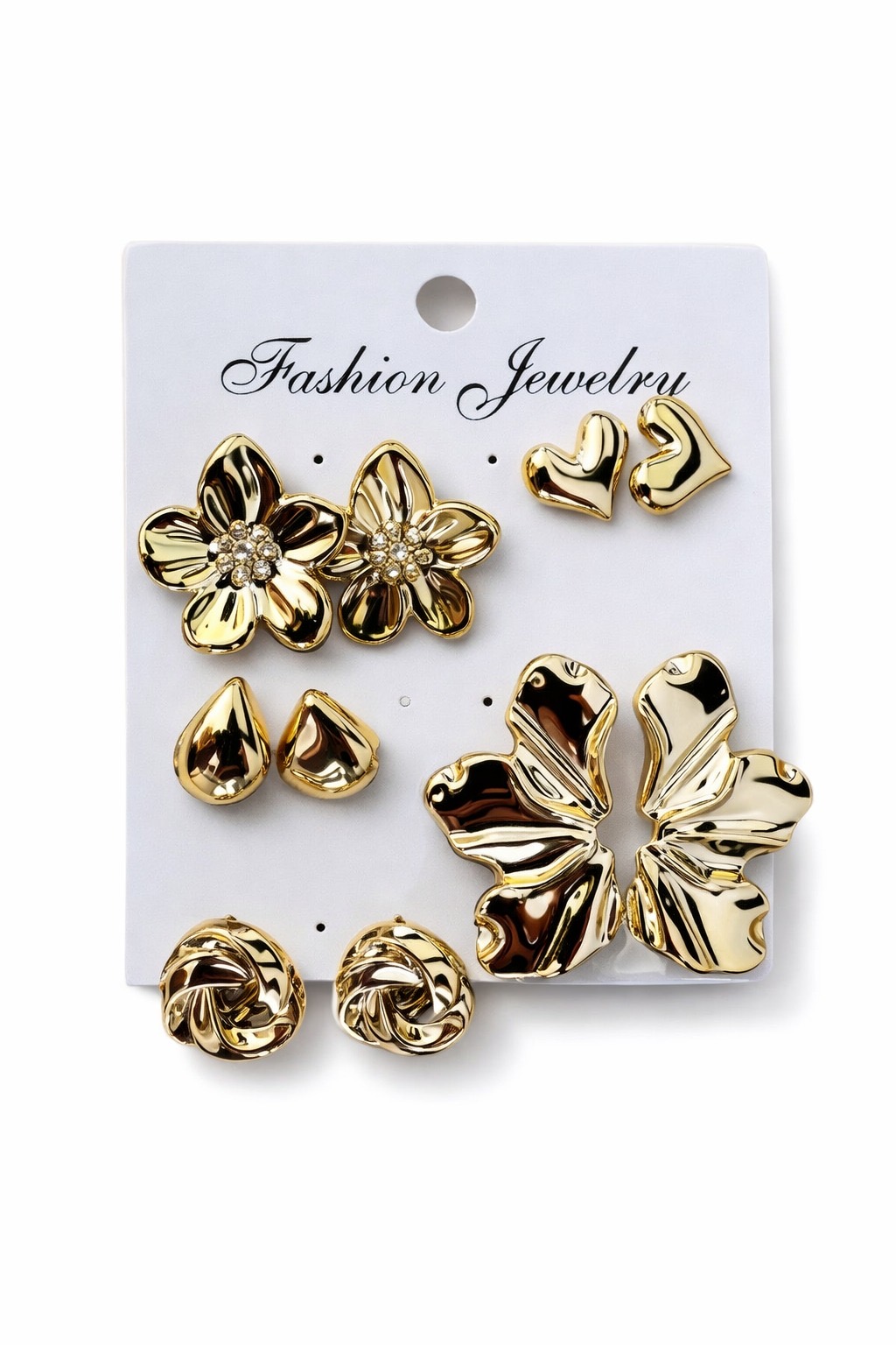 COD 0161 -  ARETES DORADOS SHEIN