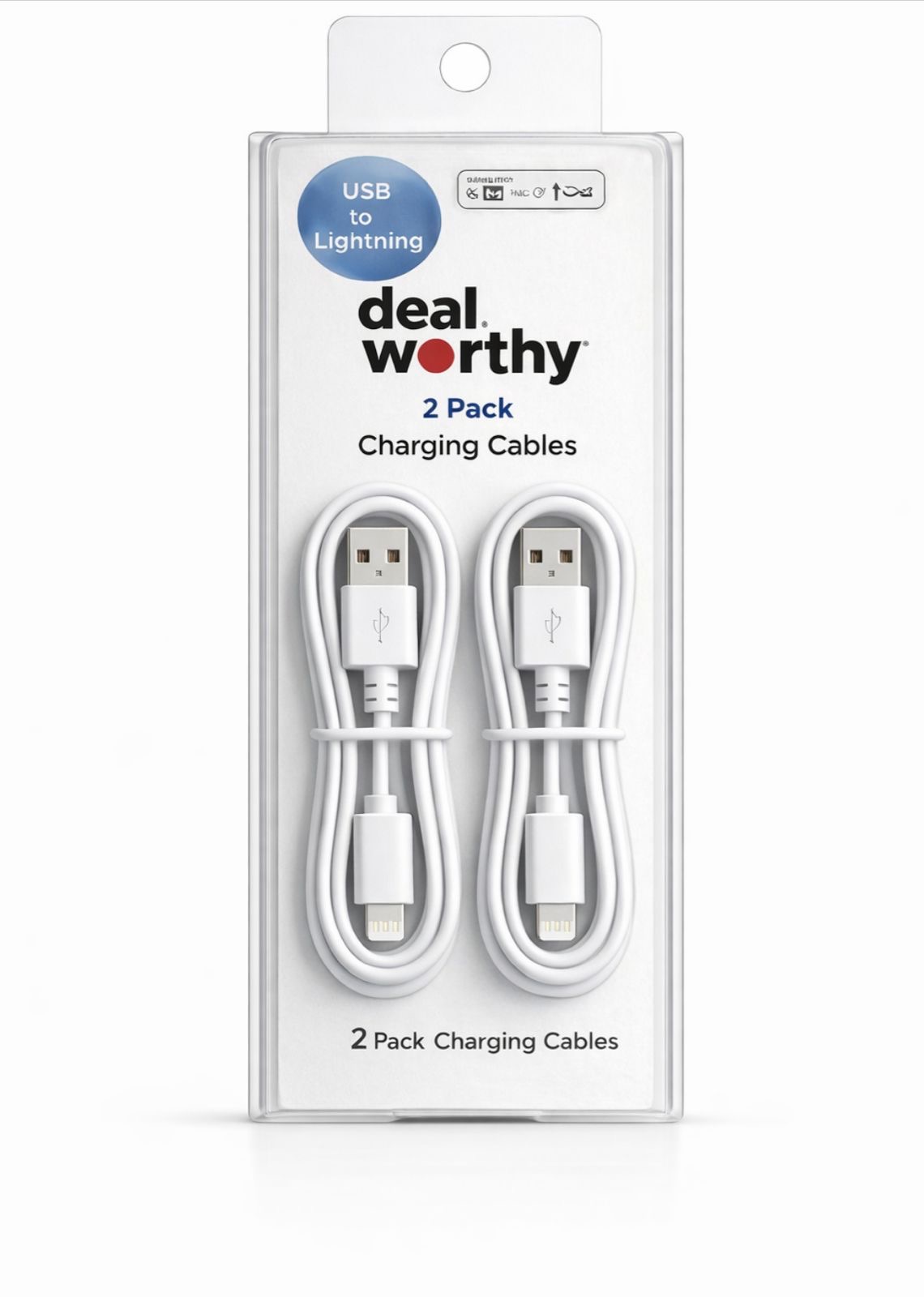 COD 0214 -  PAQUETE DE 2 CARGADORES USD A IPHONE LIGHTNING (PUERTO VIEJO)