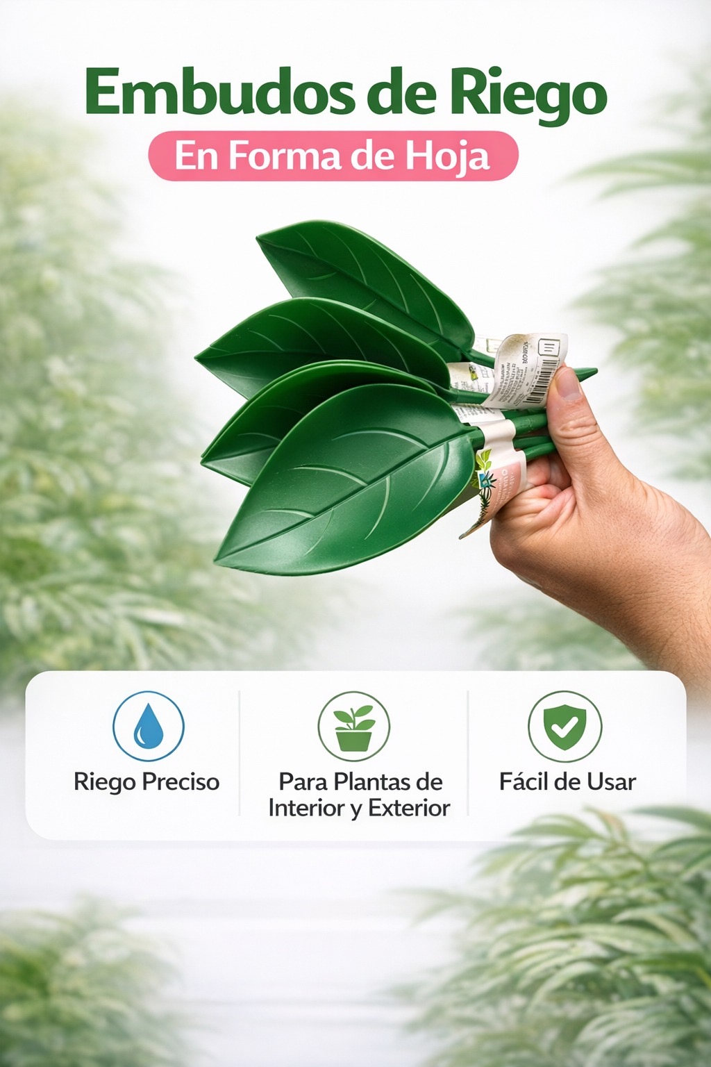 COD 0222 -  EMBUDOS DE RIEGO EN FORMA DE HOJAS HORIZON