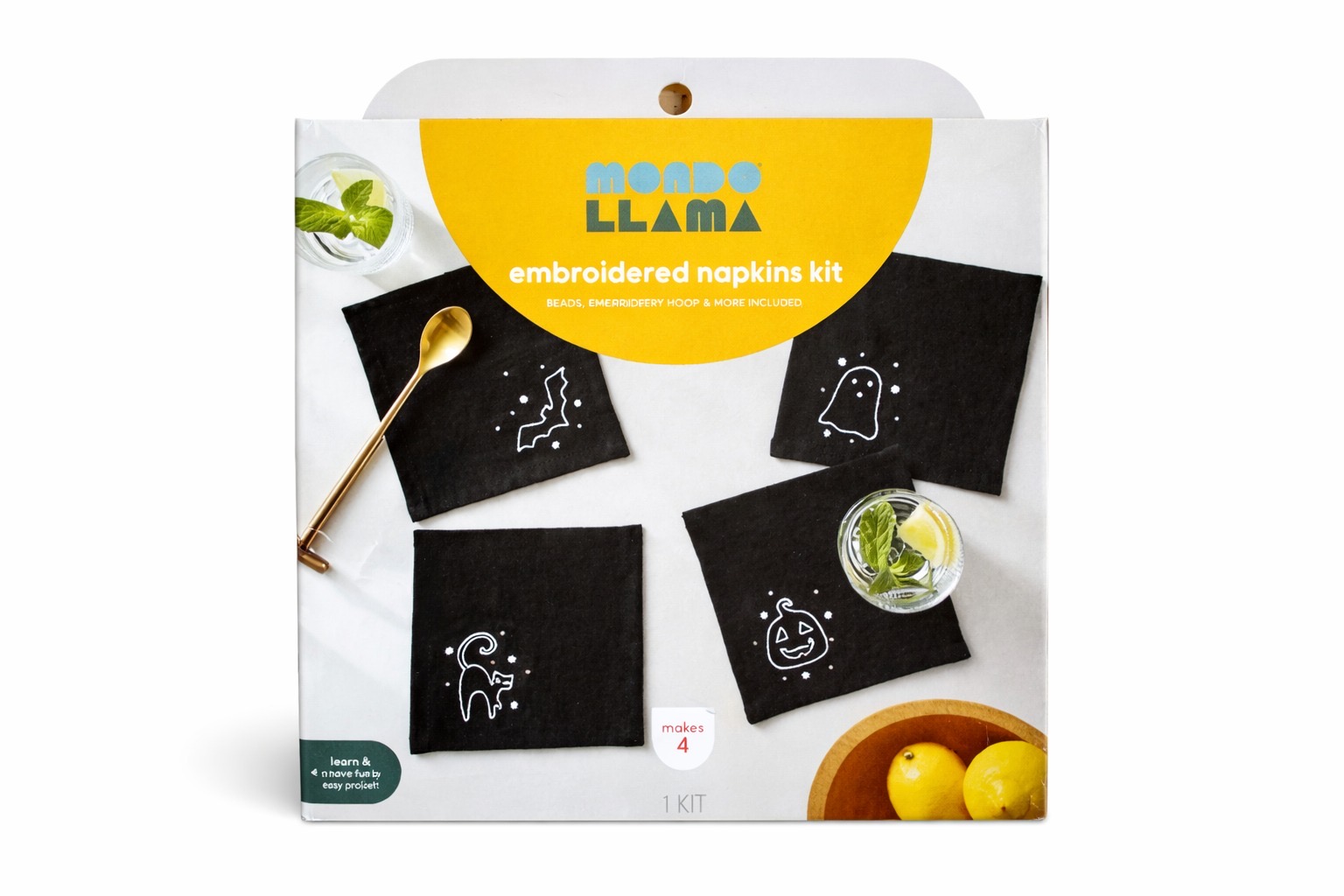 COD 0386 - KIT PARA COSER SERVILLETAS MONDO LLAMA CON SERVILLETAS