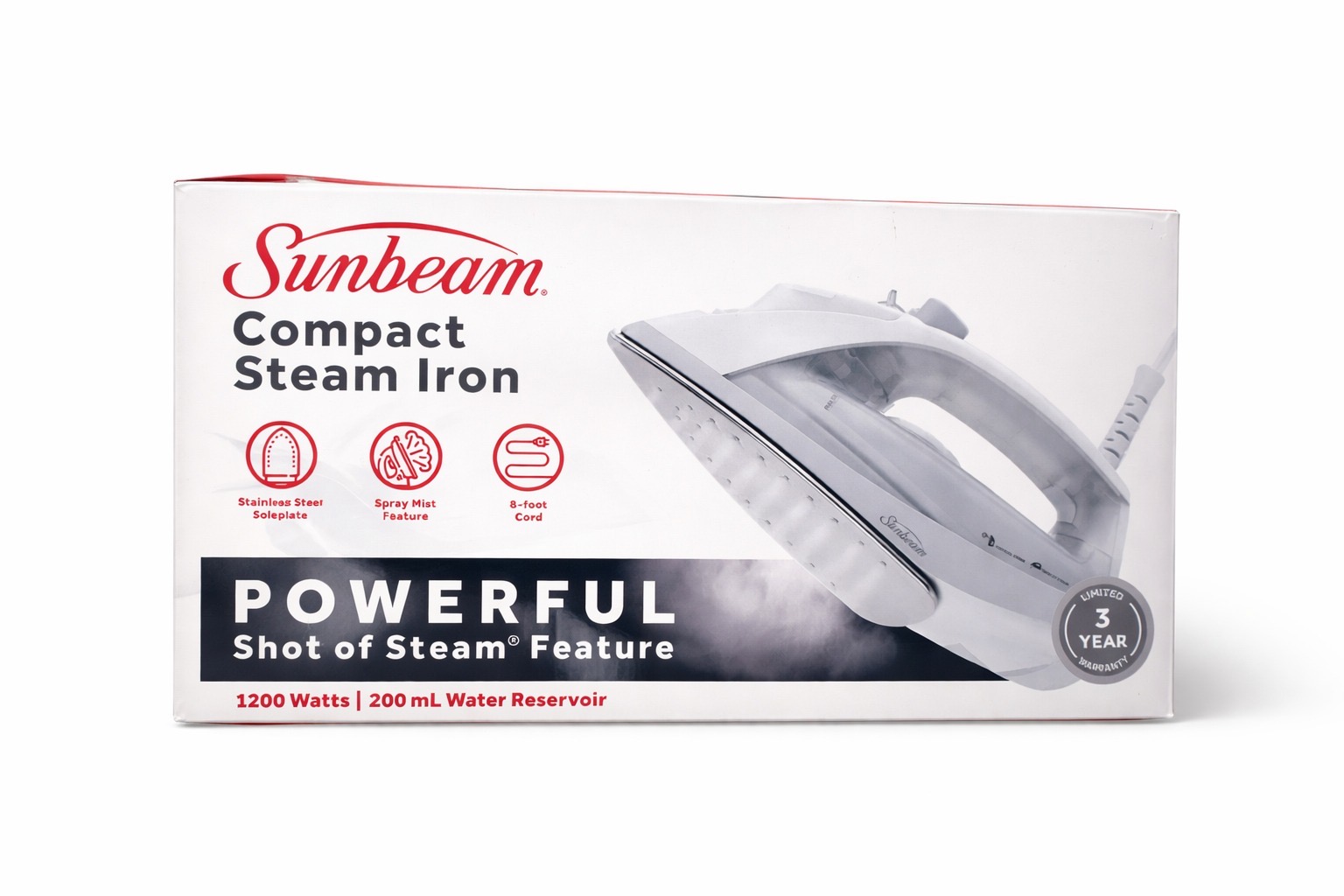 COD 0505- PLANCHA DE VAPOR SUNBEAM