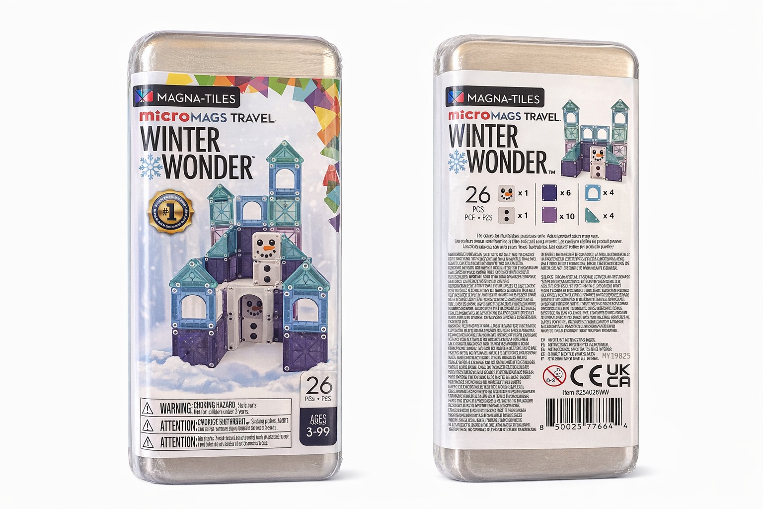 COD 0610- SET MAGNETICOS DE CONSTRUCION WINTER WONDER MAGNA TILES