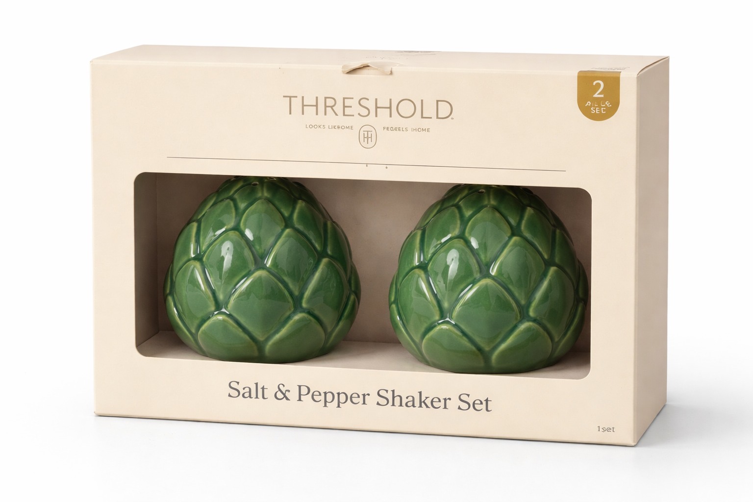 COD 0614- SET PARA SAL Y PIMIENTA TRESHOLD - 3 PINO Y 3 NUEZ Y 1 SET BLANCO Y AZUL