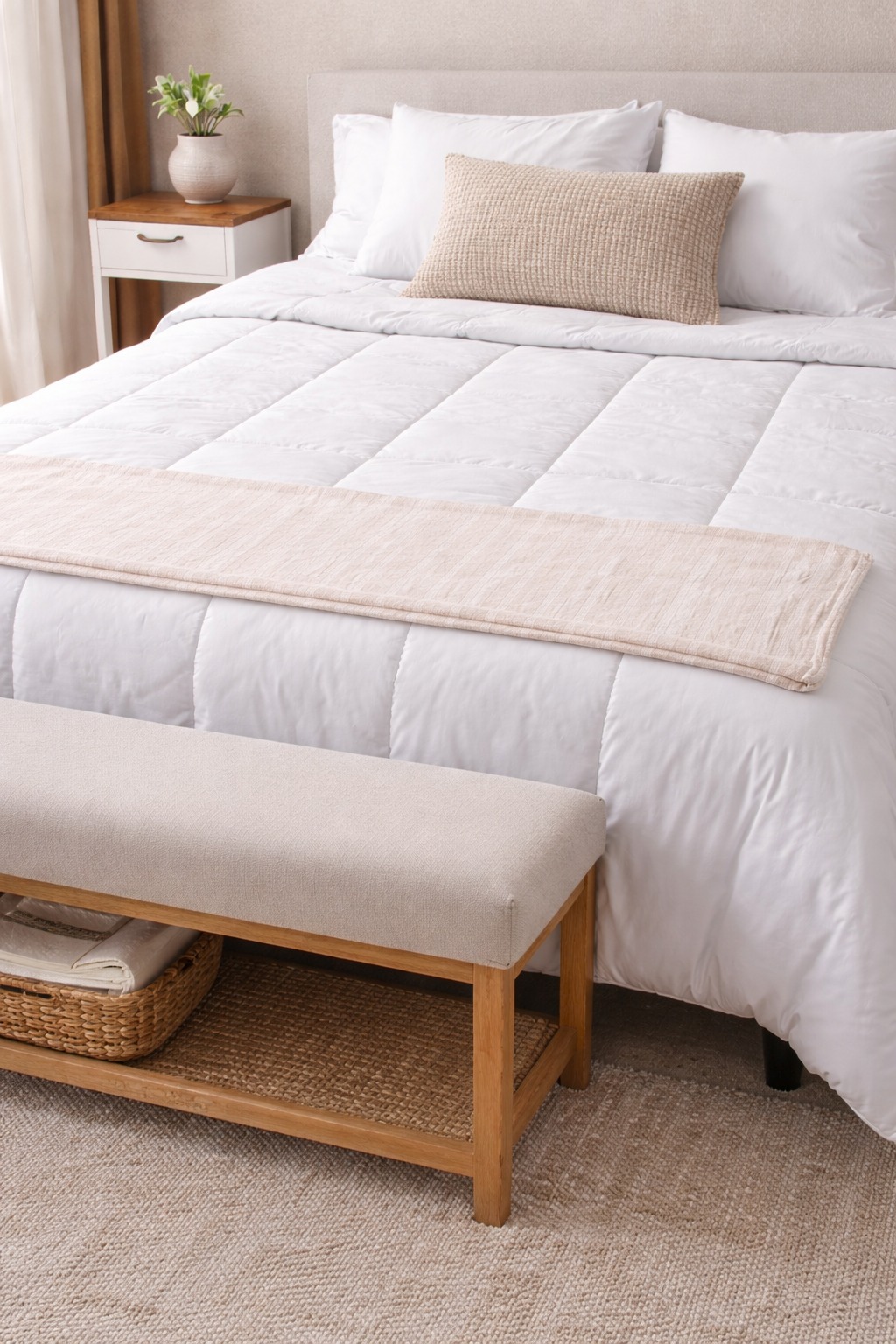 COD 0640- MANTA DE PIE DE CAMA