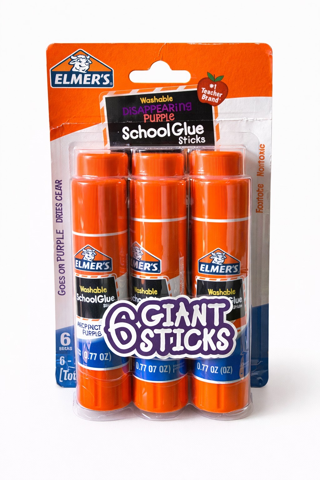 COD 0644- 6 PACK DE GOMAS ESCOLARES