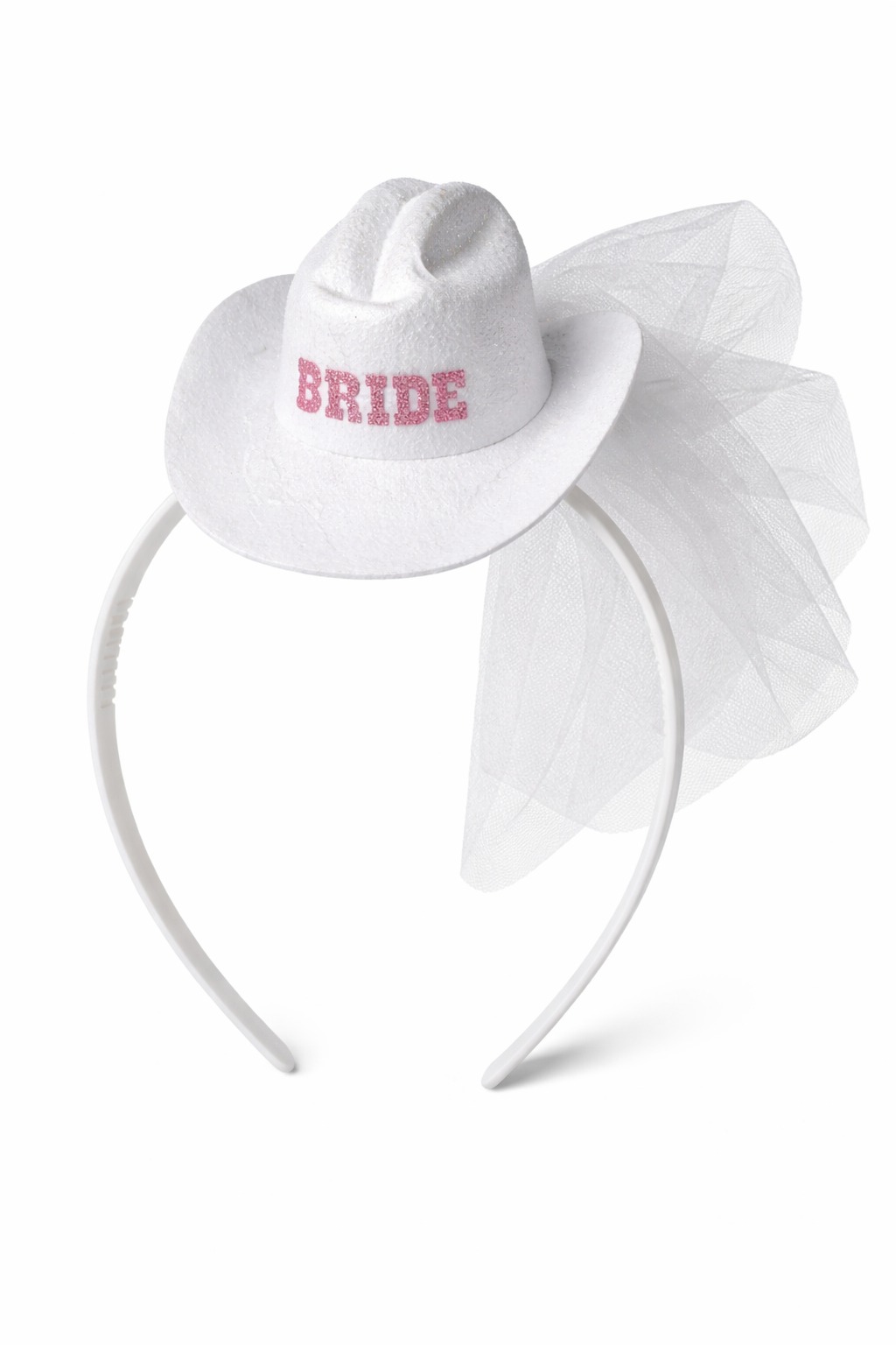 COD 0665- DIADEMA BRIDE BLANCA PARA DESPEDIDA DE SOLTERA