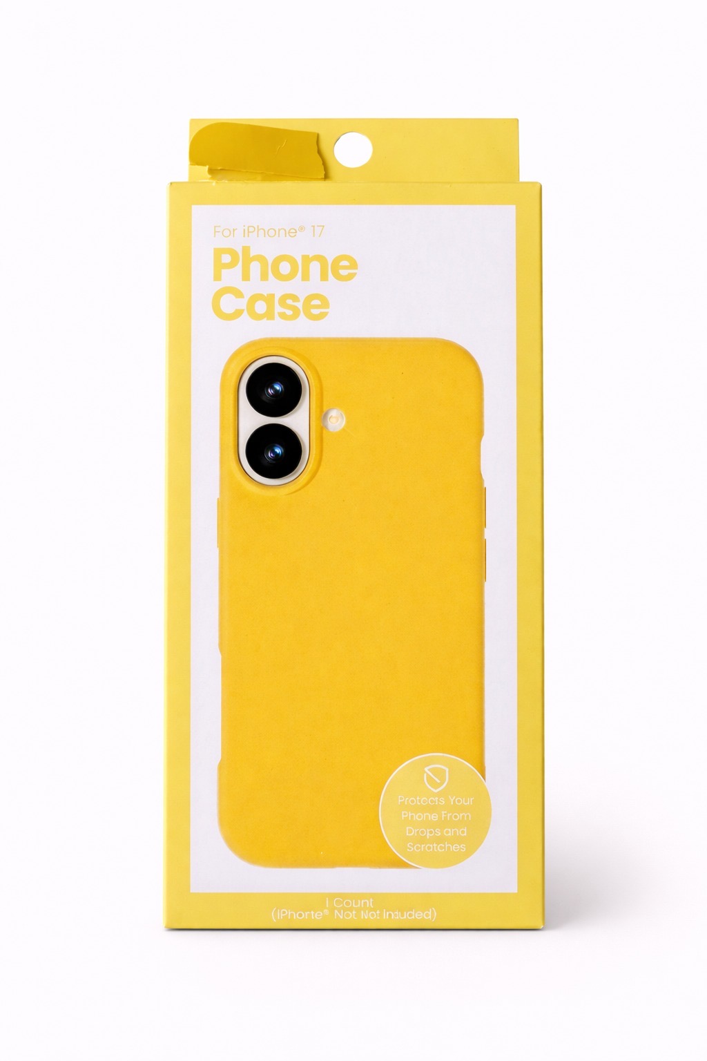 COD 0666- PHONE CASE IPHONE 17 AMARILLO  GEMS - SILLICON