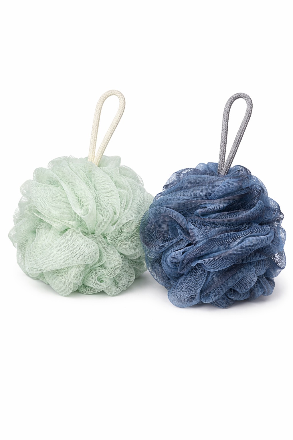 COD 0699- ESPONJAS DE BANO EXFOLIANTES VERDE Y AZUL