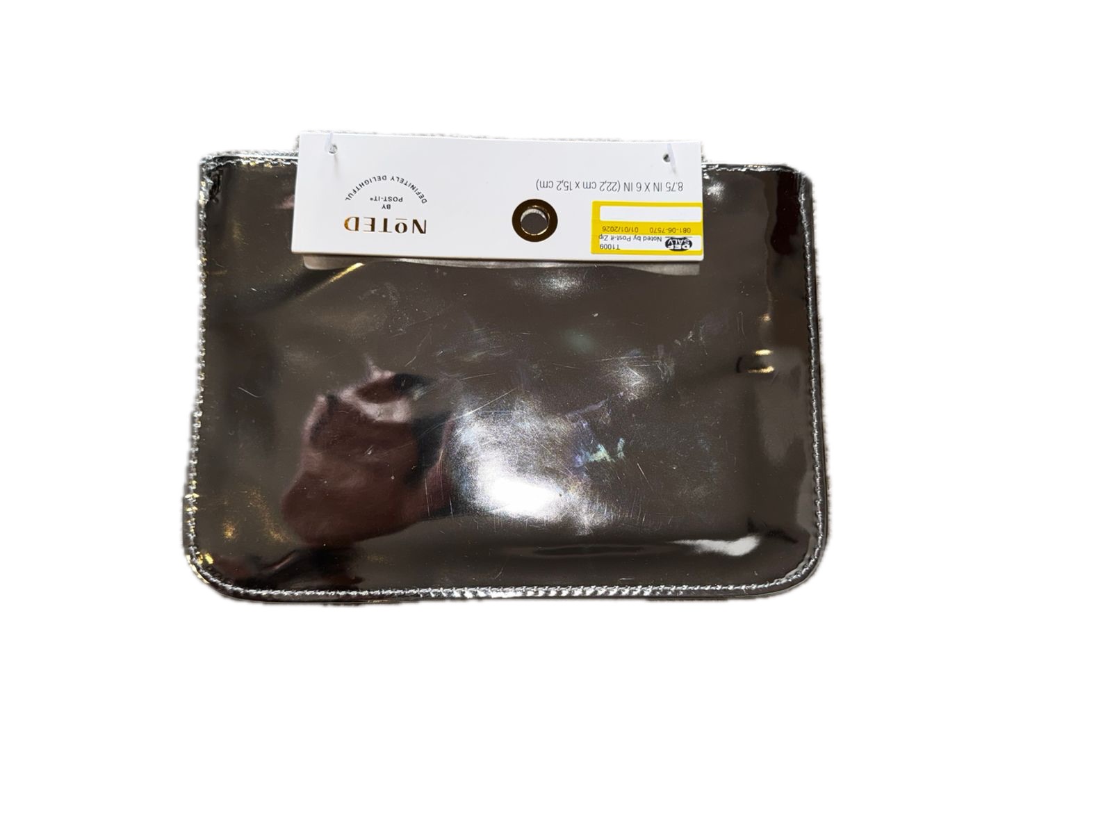 COD 0702- COSMETIQUERA PLATEADA NOTED