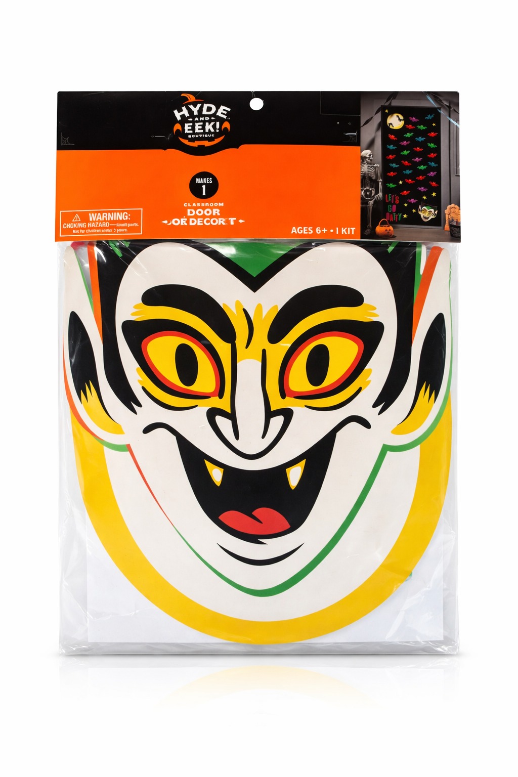 COD 0720- DECORACION PARA PUERTA HYDE EEK HALLOWEEN