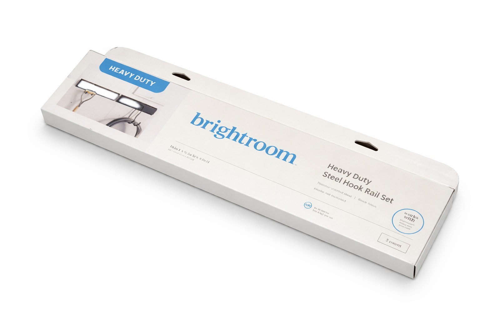 COD 0005 - RIEL Y GANCHO DE ACERO BRIGHTROOM