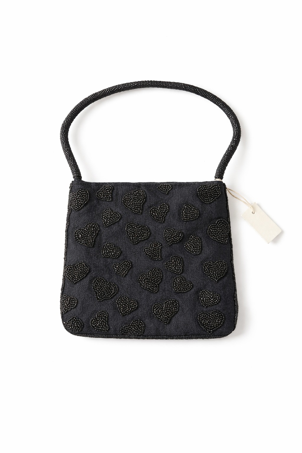 COD 0469 - BOLSO DE CORAZONES NEGRO